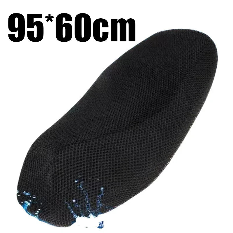Motorcycle 3D Mesh Fabric Anti-skid Pad Scooter Seat Electric Bike Seat Cover Summer Breathable Covers Cushion Net Cover New