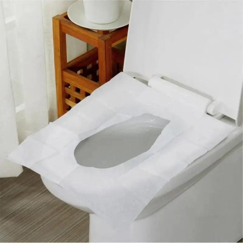 Packs=Disposable Paper Toilet Seat Covers Camping Loo Wc -proof Cover for Travel/Camping Bathroom