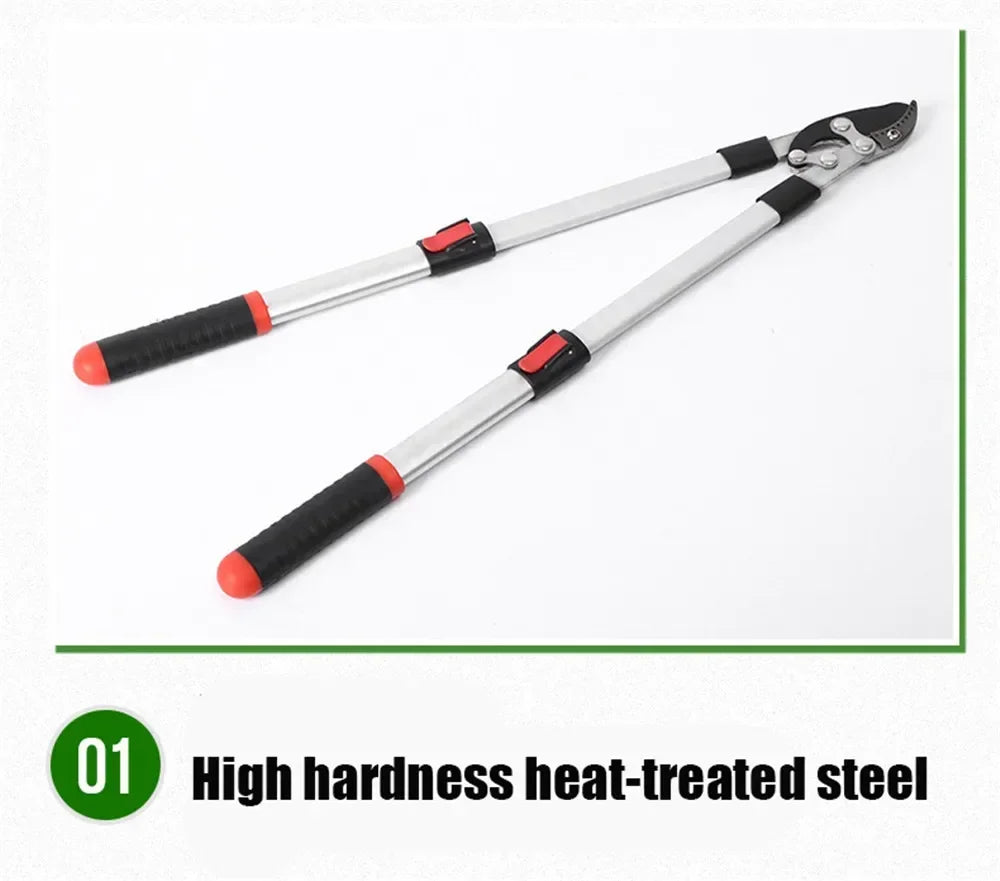 Garden Branch Scissors Stretchable SK5 Steel Long Pruner Gardening Fruit Tree Pruning Shears Garden Tool Professional Hand Tools