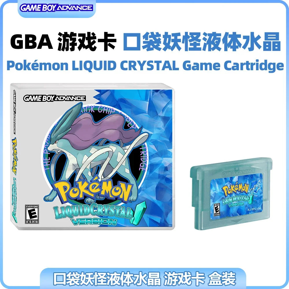 GBA RTC Pokemon  Real Clock  New Version 2.0 Game Card  Featured Popular English Games