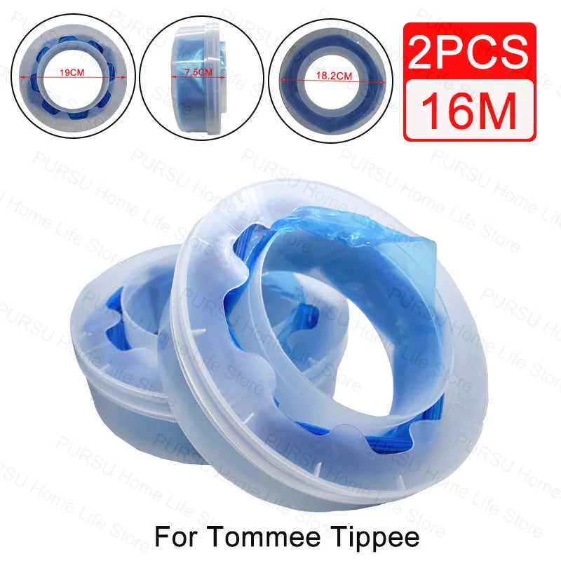 Bady Diaper Refill Bags For Tommee Tippee For Twist & click For Sangenic Tec Diaper Pails Degradable Garbage Replacement Bag