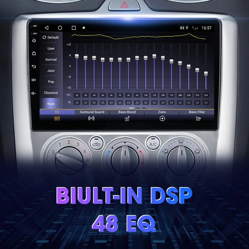 2 Din Android 12 Car Radio For Ford Focus 2 3 Mk2/Mk3 2004-2011 Multimedia Video Player GPS 4G Carplay Auto Stereo RDS Head Unit