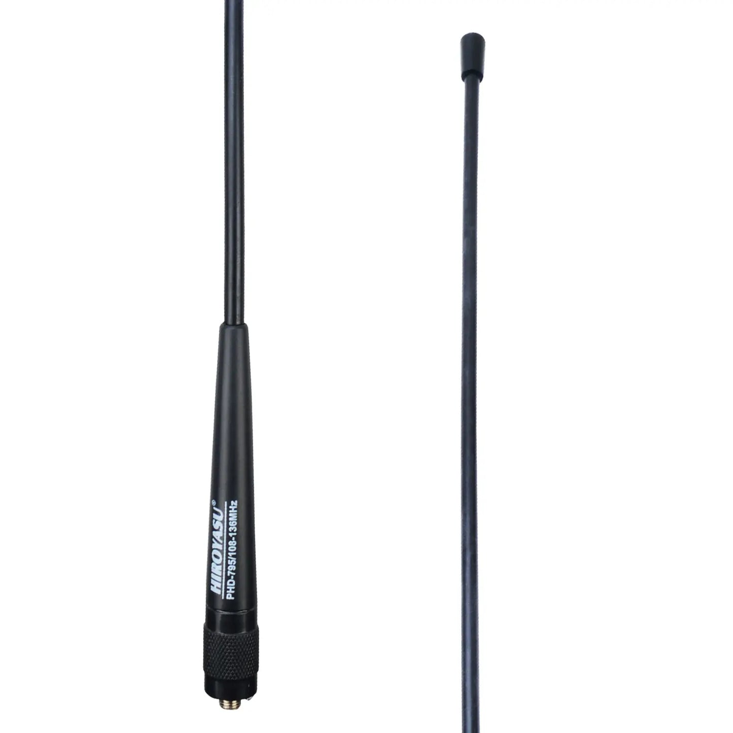 108-136MHz Handheld Whip Walkie Talkie Air Band Antenna 2.15dB 47CM 20Watts Hiroyasu PHD-795 for Baofeng UV-17Pro Gps Quansheng