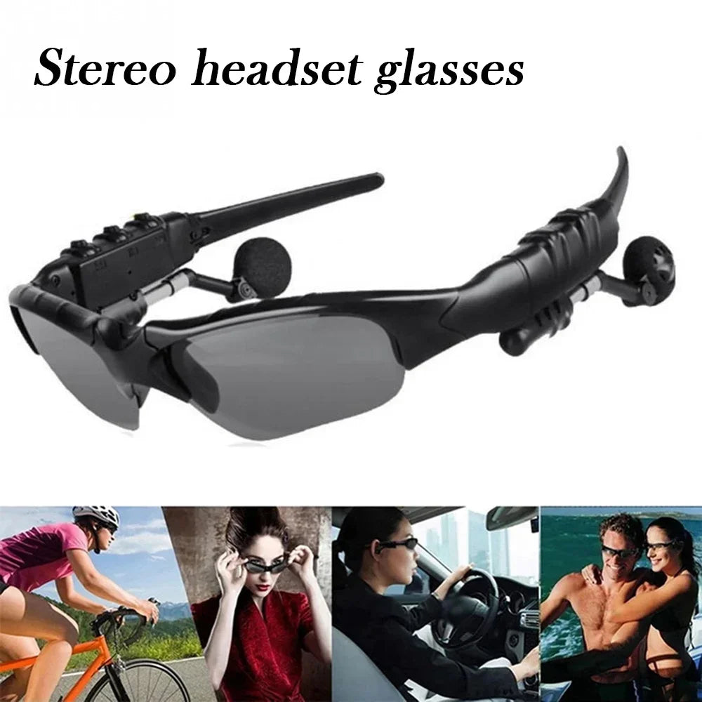 Hiking Bluetooth Smart Glasses UV-Protection Polarized Sunglasses with Stereo Wireless Headset, Multi-Functional Audio Device