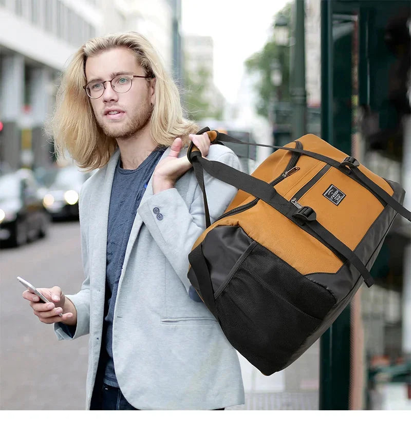 40L Sport Fitness Bag Dry Wet Separation Gym Bags for Men Women Outdoor Hiking Camping Travelling Yoga Fitness Bags