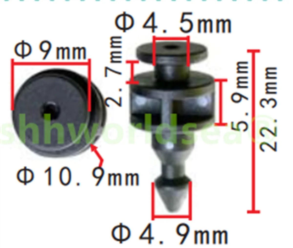 shhworldsea auto clip fastener  Taillight buckle for VW 2E0945230