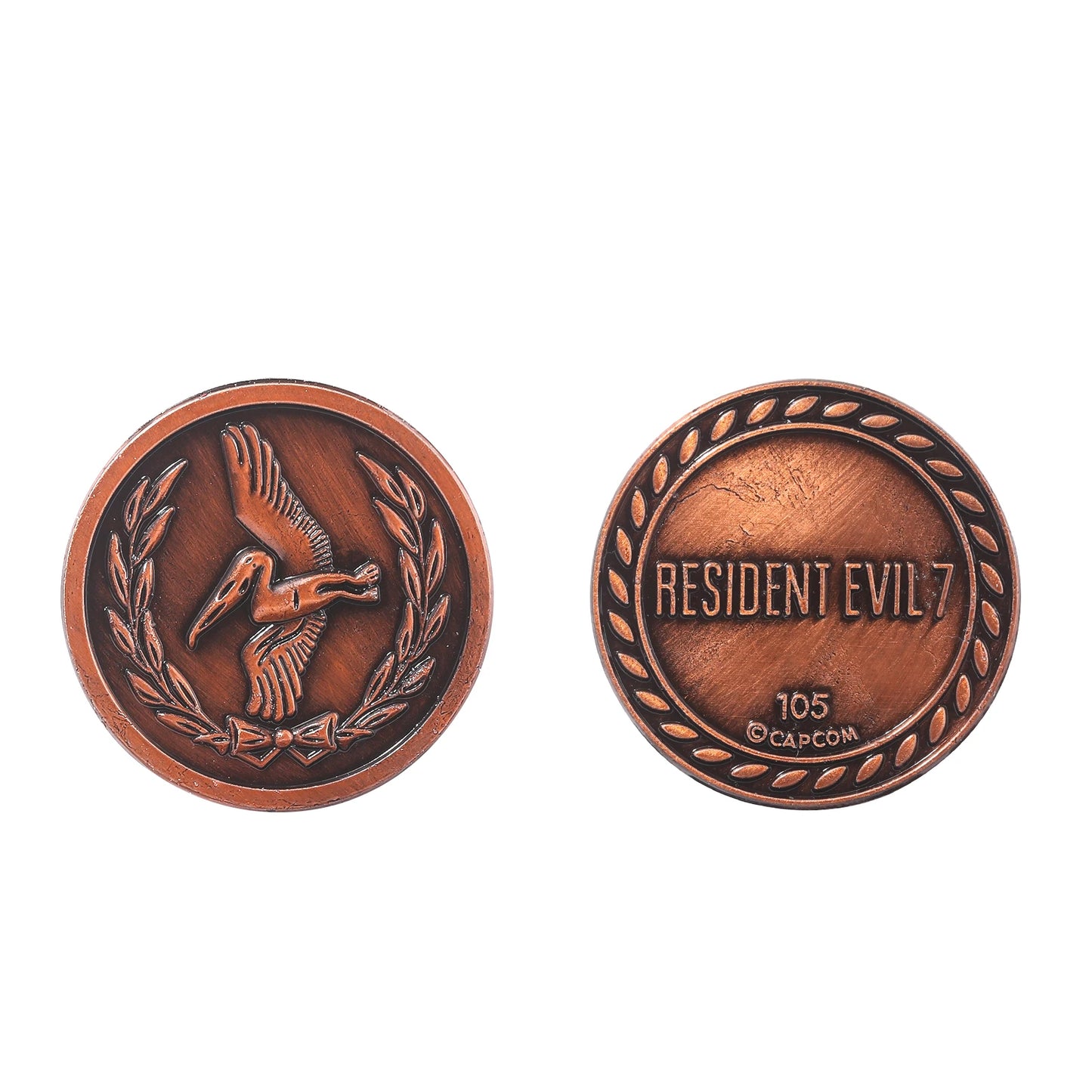 Game Residents Evils Commemorative Lion Statue Decryption Coins Keychain RPD Raccoon City Police Station Keyring Unisex Jewelry