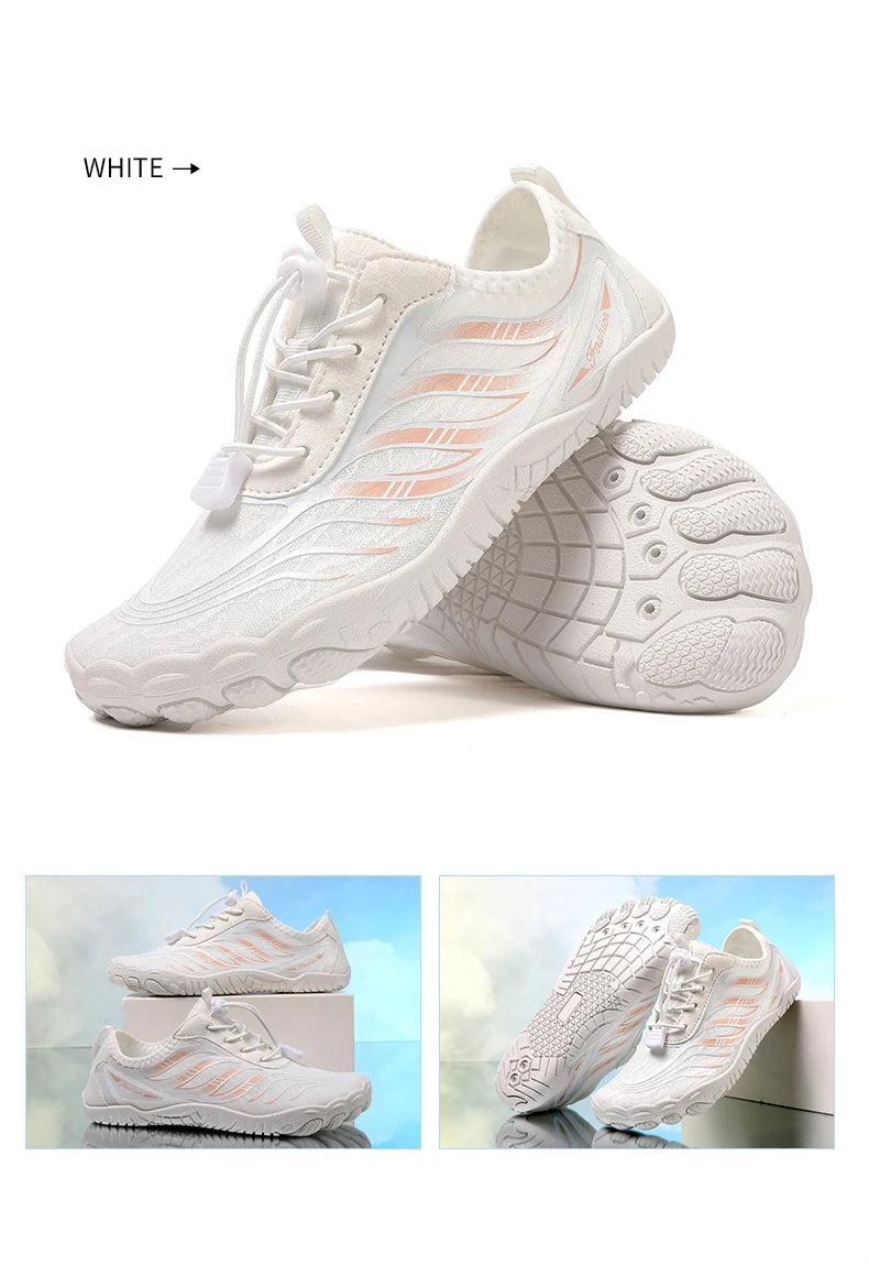 New Arrival Water Shoes Qiuck-Dry Aqua Shoes Men Women Outdoor Beach Swimming Wading Breathable Five-Finger Sneakers Size 36-46