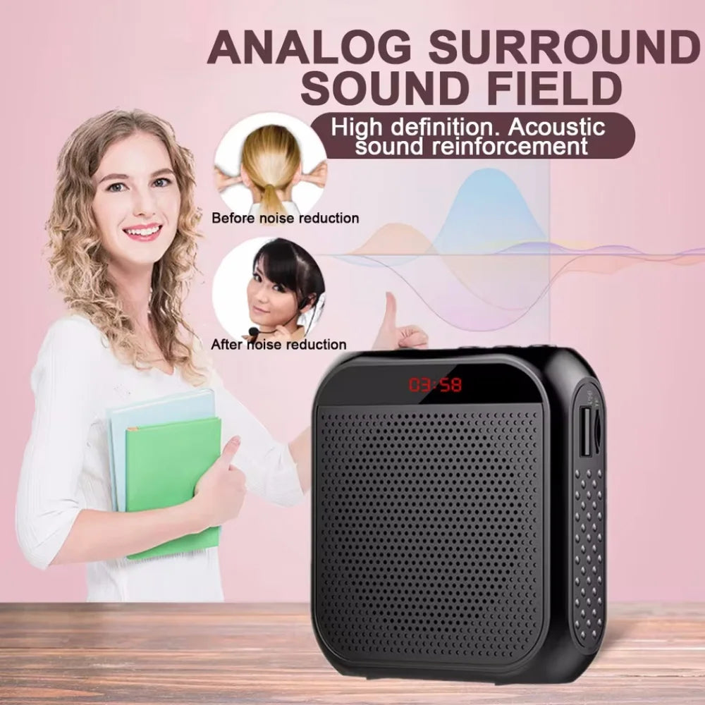 Headworn Microphone Loudspeaker Voice Amplifier Recorder Mic Speaker Audio Mini Wired Mikrofon Mike Sound Battery Kit Headset