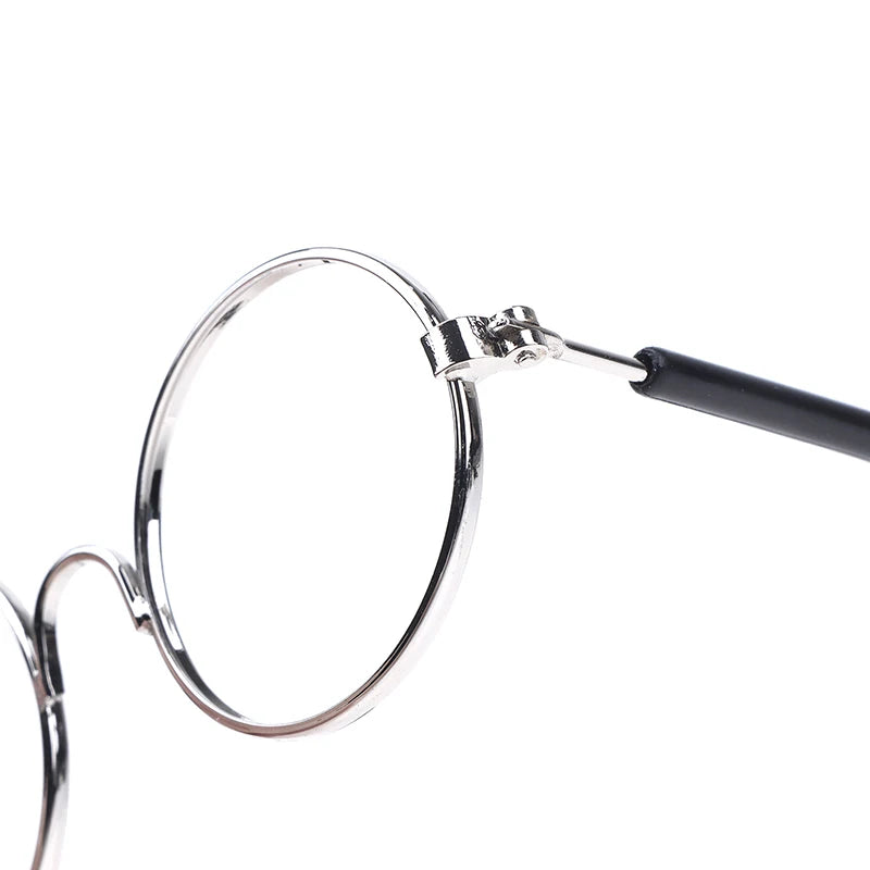 DIY Doll Dressing Accessories High Quality 20cm EXO Dolls Glasses 3 Color Round Frame Lensless Eyewear Toy Miniature Eyeglasses