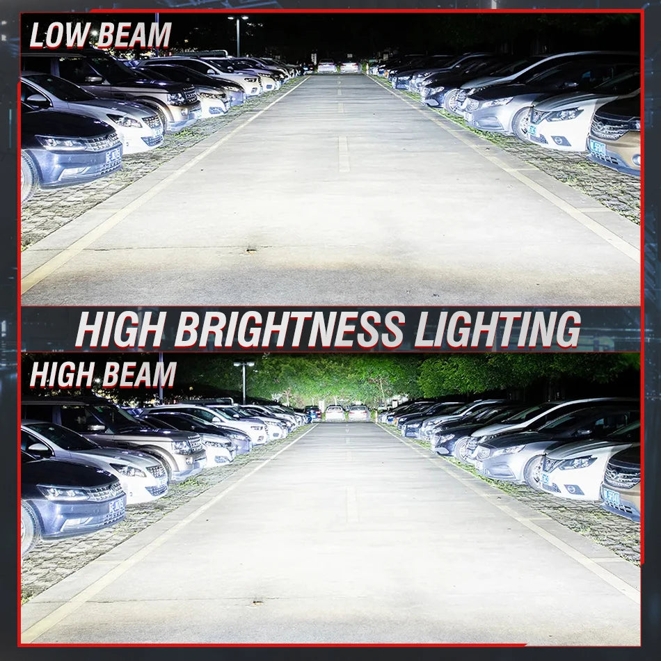 300W 30000LM H7 H4 H11 LED Car Headlight Bulbs H1 H8 H9 9005 HB3 9006 HB4 6500K White CSP Chip Fanless No Fan Bulb Copper Strip