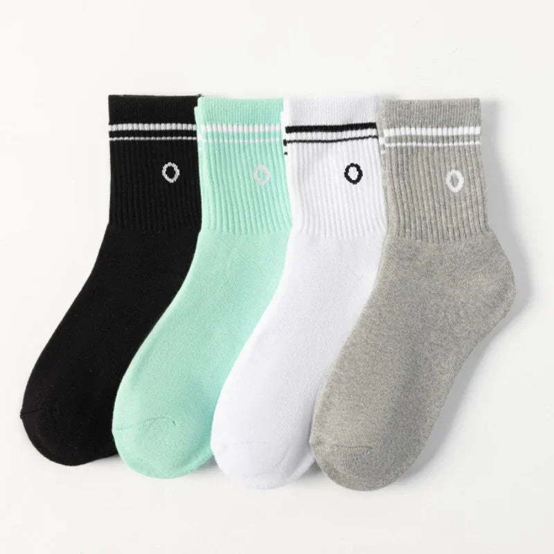 Cotton Female Yoga Sports Sock, Medium Long Socks, Pilates Fitness Sports Four Seasons High Quality Women's Yoga Sock