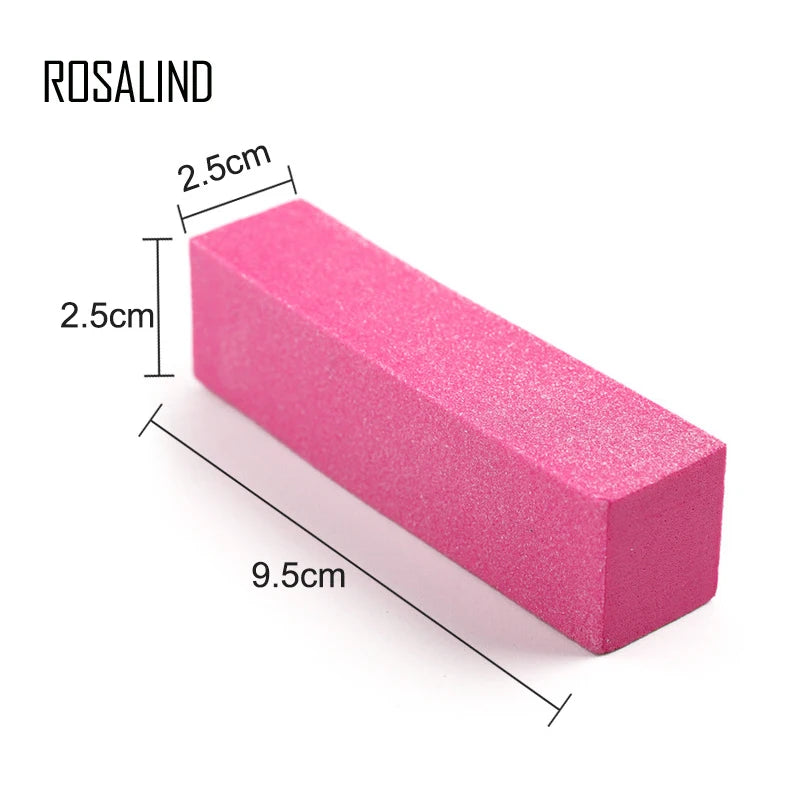 Pink Buffing Sanding Files Block Pedicure Manicure Care Sponge Nail Art Buffer Grindig Polishing No Hurt Nail Art Tools