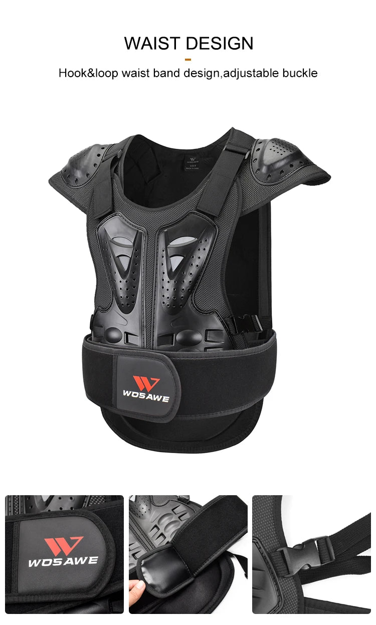 WOSAWE Back Protector Motorcycle Armor Adult Spine Chest Body Protection Skateboard MTB Motocross Racing Top Armor Vest Jacket