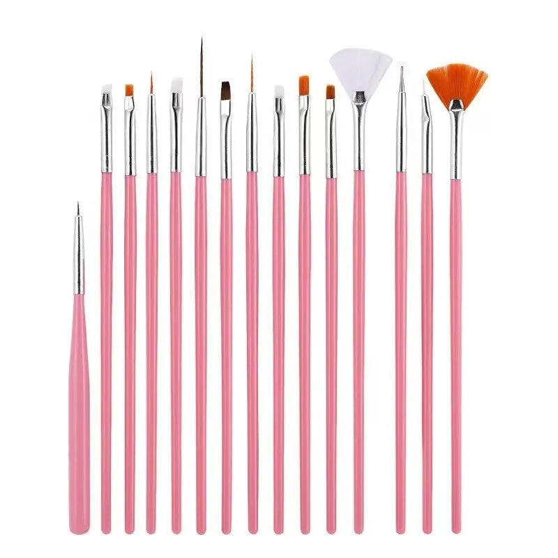 15PCS Women's Makeup Brush Set Soft Makeup Application Powder Grasping Force Easily Carry Makeup Tools Smudges Naturally