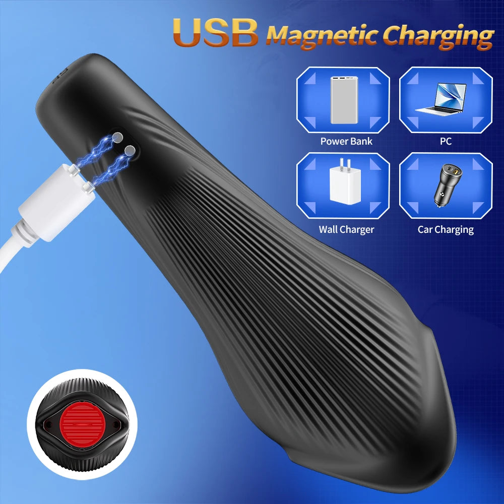 Powerful Blowjob Male Masturbator Cup Tongue Licking Glan Stimulation Vibrator Penis Massager Delay Trainer Sex Machine Sex Toys