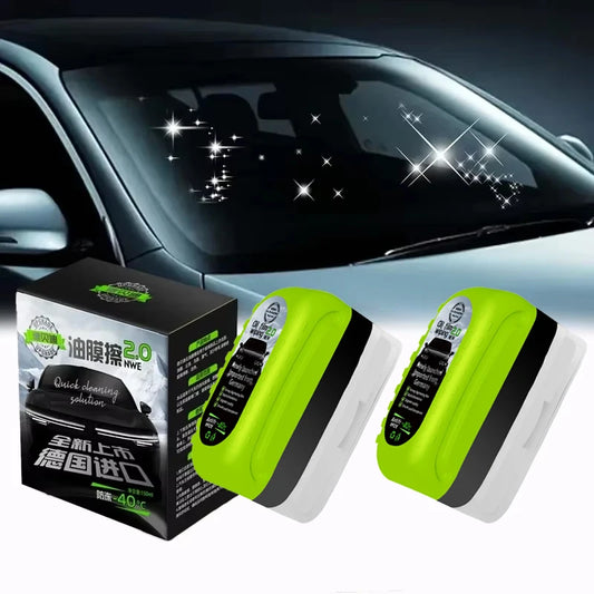 Car glass oil film wipe, front windshield side window, oil removal, dirt removal, coating, crystal plating, strong cleaning