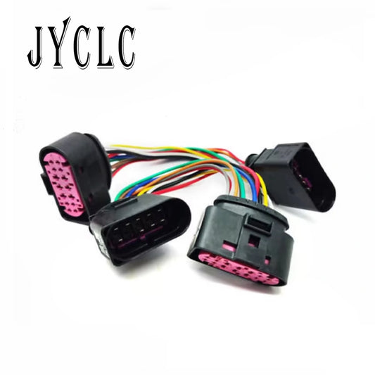 10 pin 14 pin car connector harness plug car headlight modification hernia headlight conversion LED headlight connector for VW
