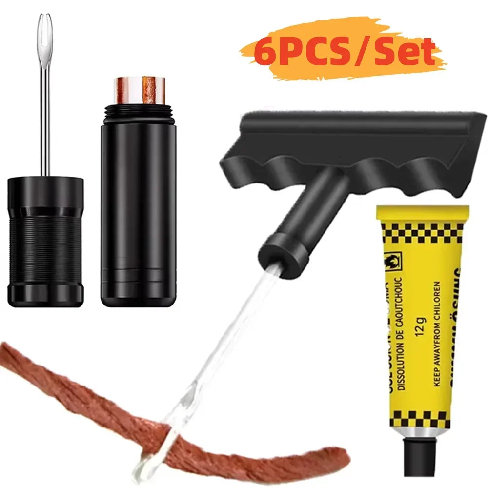 Tire Repair Tool Kit Universal Patch Strip Adhesive Suitable For Car Bicycle Truck And Motorcycle Tires Motorcycle Repair Tools