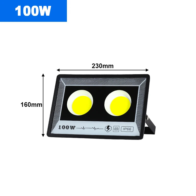 50W 100W 200W 300W 400W 500W LED Flood Light Outdoor Lighting 220V Waterproof IP66 Projector Lighting Spotlight Wall Floodlights