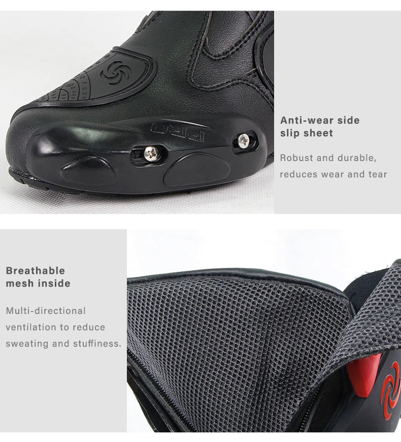 Riding Tribe Men Motorcycle Boots Moto Racing Motocross Off-Road Motorbike Motorcycle Shoes Botas Moto Riding Boots