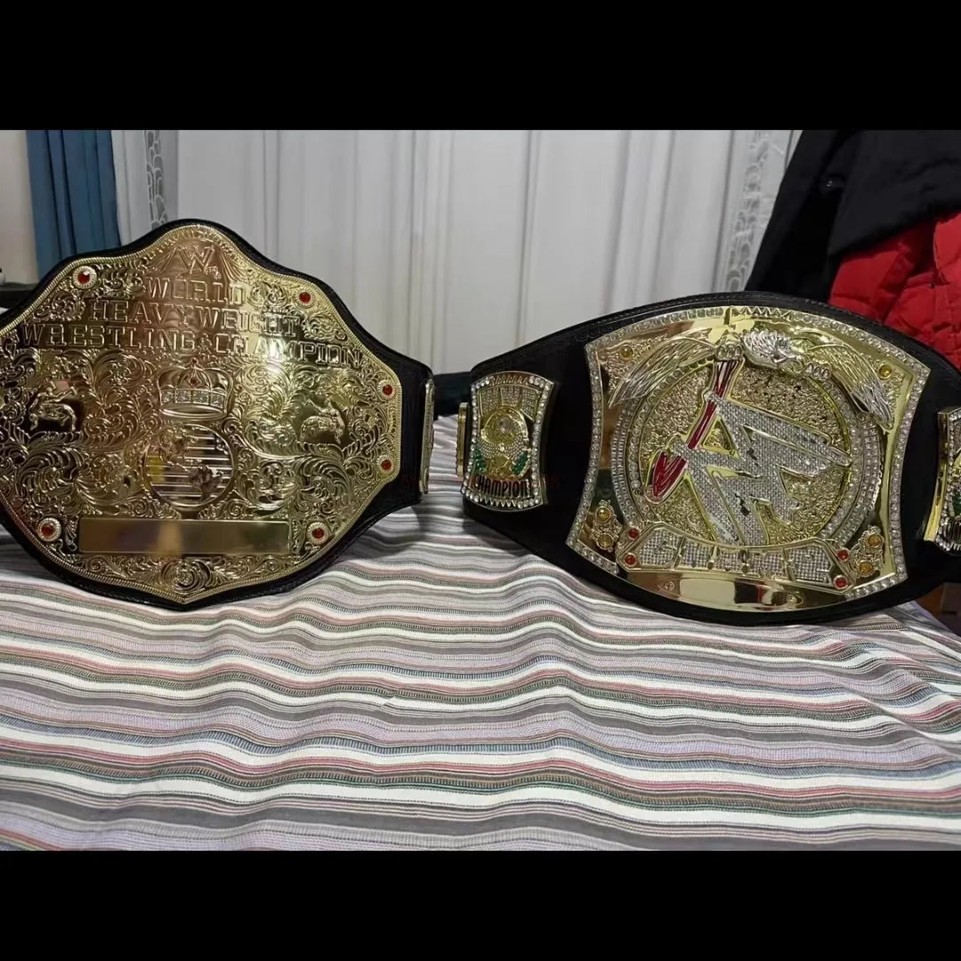 95cm Wrestler Championship Gold Belt Action Figure Characters Occupation Wrestling Gladiators Belt Anime Figure Toys Boy Gifts