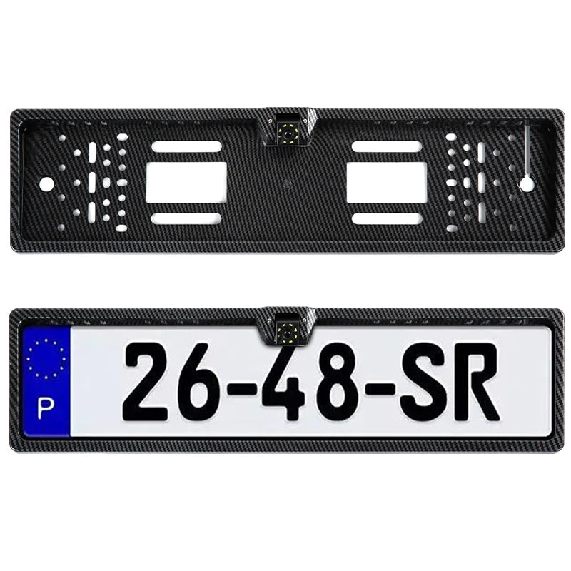 SINOVCLE Car Rear View Camera EU European License Plate Frame Waterproof Night Vision Reverse Backup Camera 4 Or 8 LED light