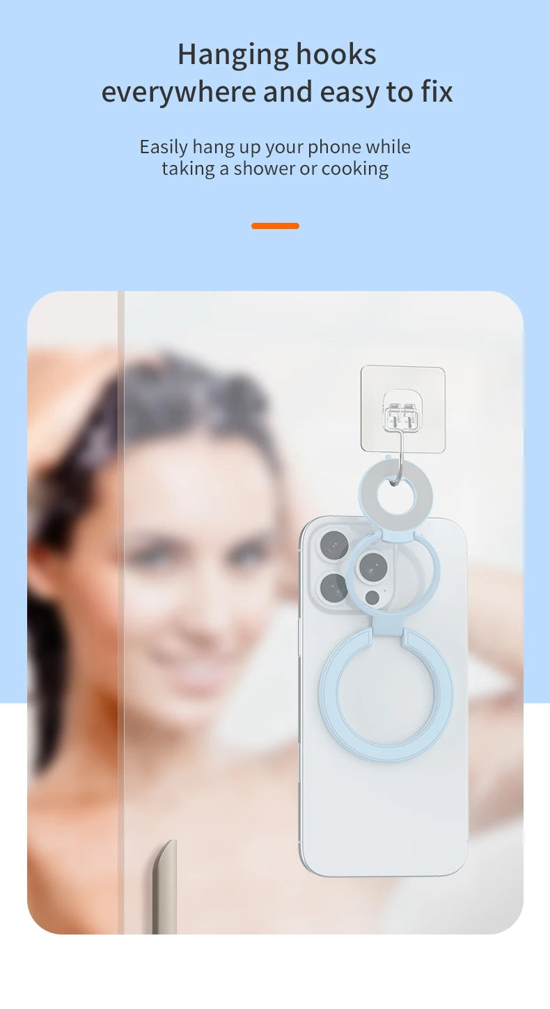 For Magsafe Cellphone Grip Double Sided Magnetic Ring Phone Holder Cellphones Stand Phone Accessories Support Telephone Grip Tok