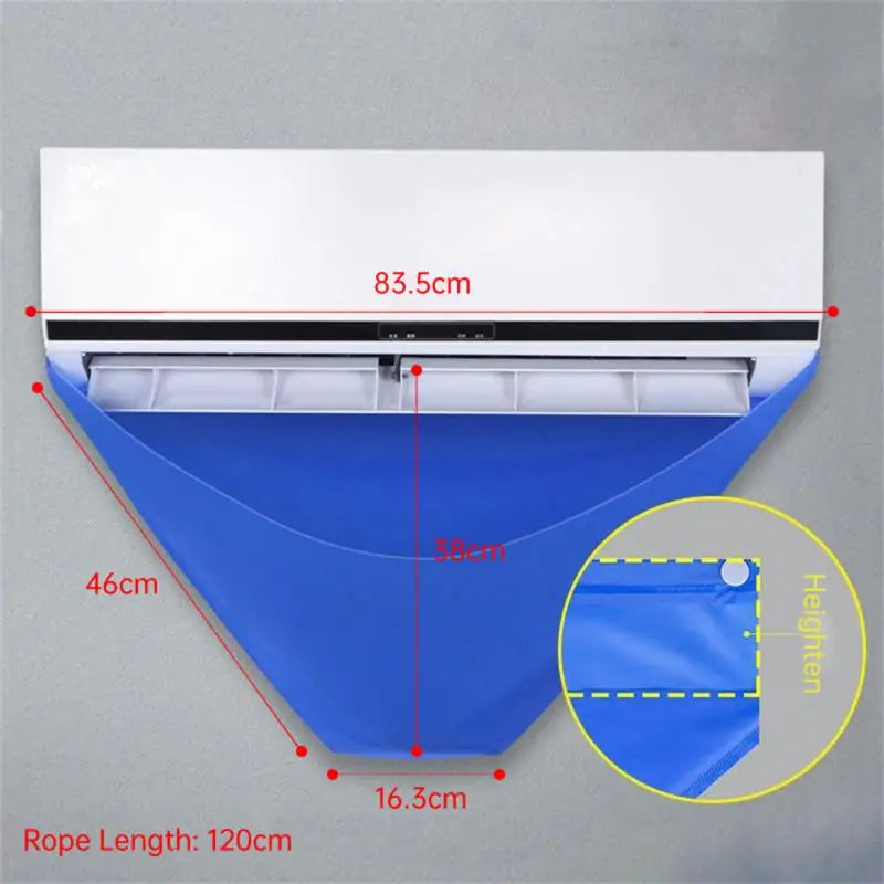 1~10PCS Air Conditioner Cleaning Cover with Water Pipe 93cm Waterproof Air Conditioner Below 1-1.5P Dust Protection Cleaning