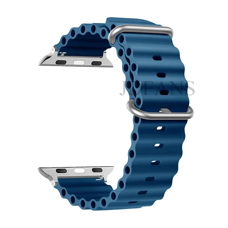 Strap For Apple watch ultra band 49mm 44mm 45mm 41mm 40mm 38mm 44 45 mm 1:1 Original Ocean belt iWatch series 9 8 7 se bands