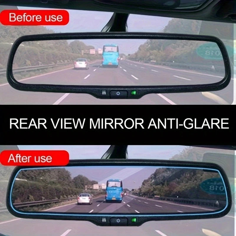 Anti-glare Car Interior Mirror Film Rearview Mirror Anti Fog Film Auto Night Reversing Glare Protection Sticker Accessories
