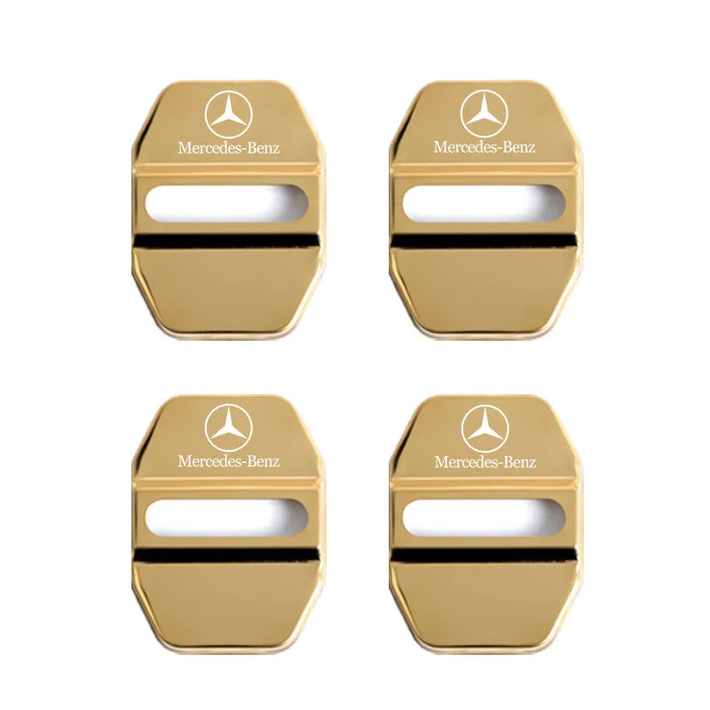 Car Styling Car Door Lock Covers stikcer Case for Mercedes Benz New B/C/E Class A Class C200L GLC GLK CLA GLA Accessories
