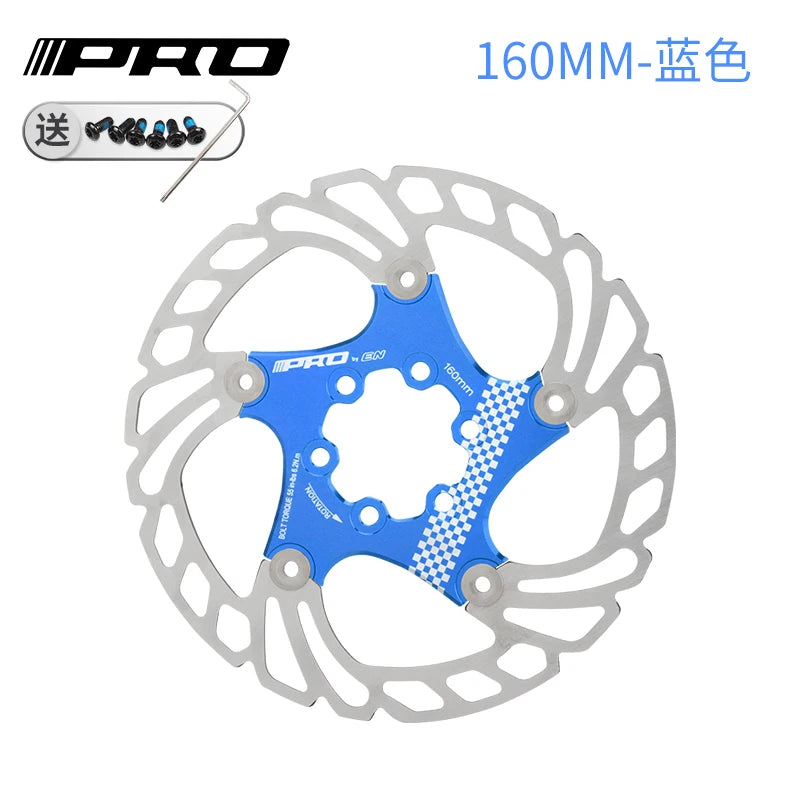 IIIPRO MTB Cooling Disc Brake Heat Dissipation  6 Inch 140/160/180/203mm Rotor Down Hill Floating Bicycle Brake Rotor