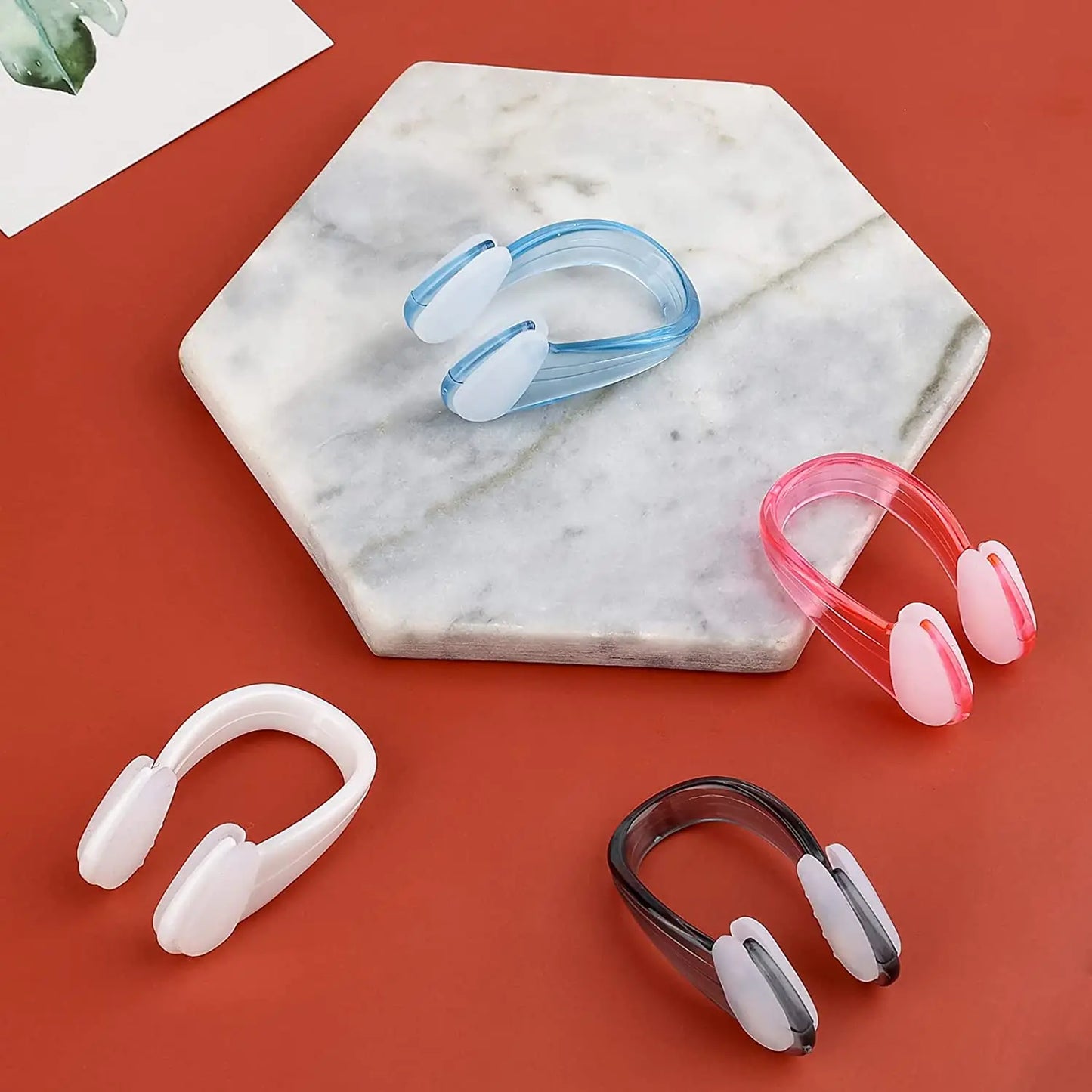 Swimming nose clip earplug set silicone environmentally friendly nose clip earplugs children adult beginners swimming supplies