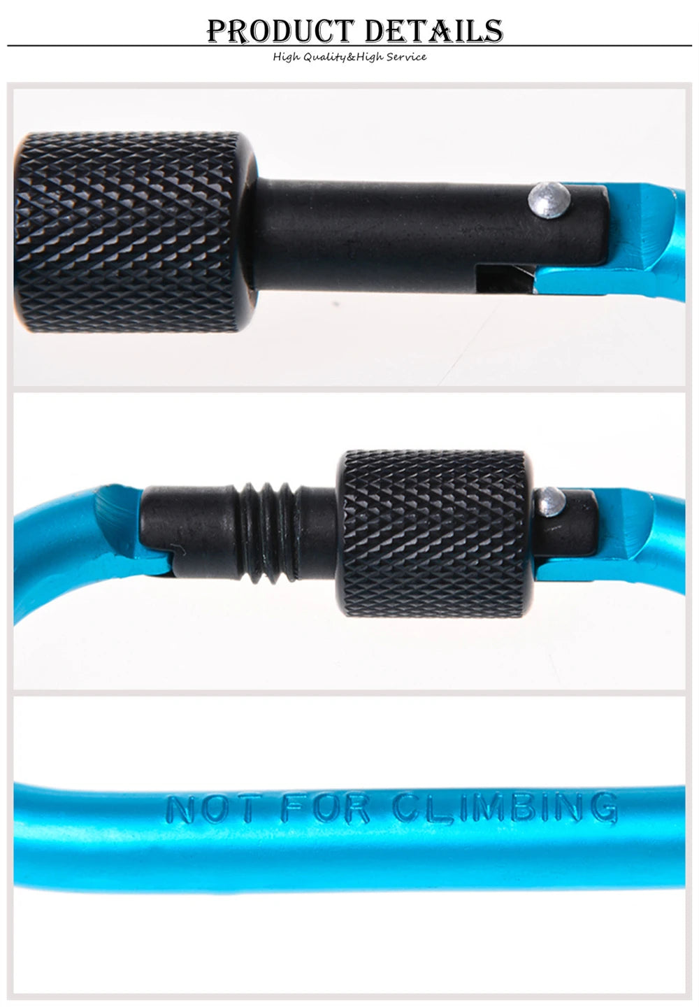 1pcs Aluminum Carabiner D-Ring Key Chain Clip Snap Hook Karabiner Camping Keyring 8 Colors