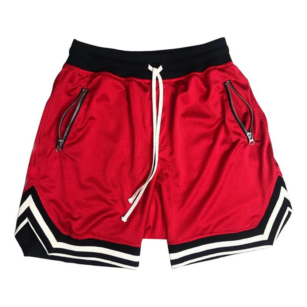 Summer Basketball Shorts Men Loose Sport Shorts Quick Drying Mesh Sports Five-point Pants Oversized Sports Shorts