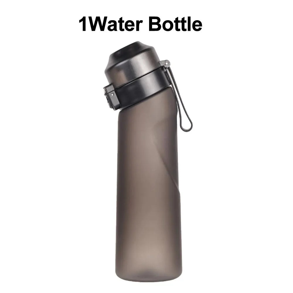 Flavored Water Bottle 650ml Sports Alr Up Drinking Bottle 7 Fruit Fragrance Pods Water Cup for Outdoor Camping Fitness Fashion