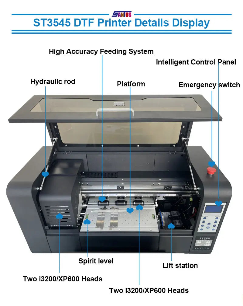 wholesale price 30cm dtf printer T-shirt Hoodie heat transfer A3 dtf printing machine with shaking OVEN