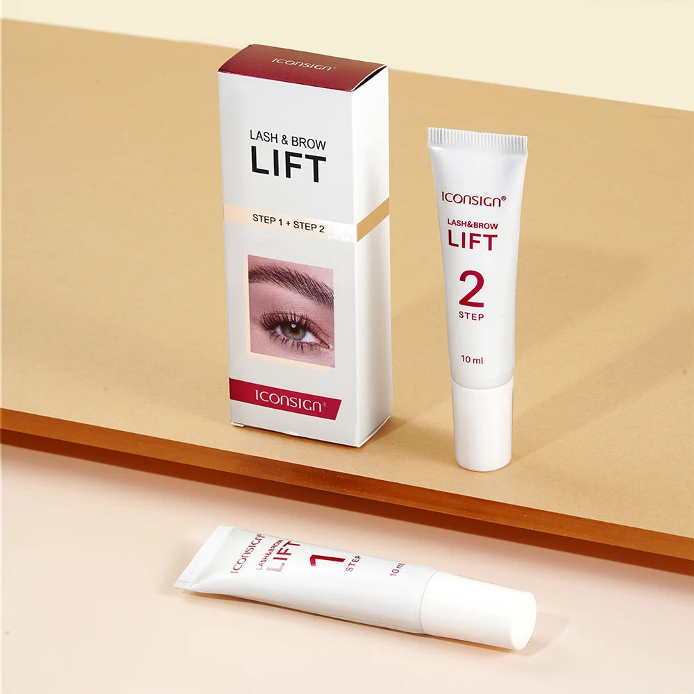 ICONSIGN 10ml Fix Perming Set Lash Eyebrow Lift Perm Fixation Tube Set Lotion 8-12 Minutes Lifting Eyes Makeup Tools