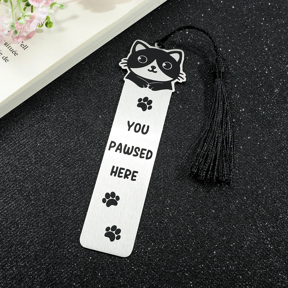 New cute cat bookmark, student birthday gift or teacher's day gift, make reading time even better.
