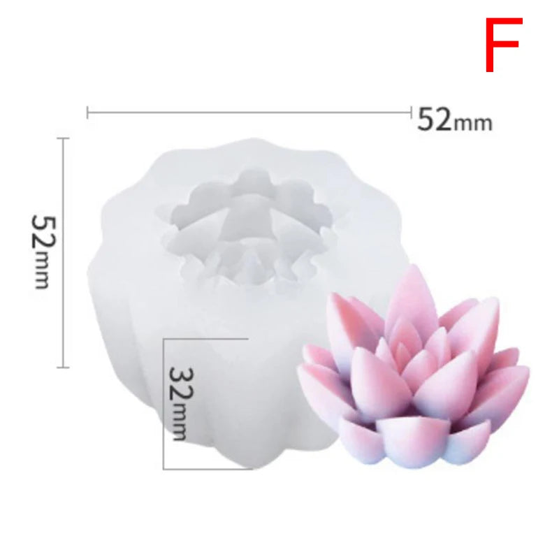 DIY Succulents Cactus Plants Silicone Epoxy Resin Mold Handmade Craft Mould