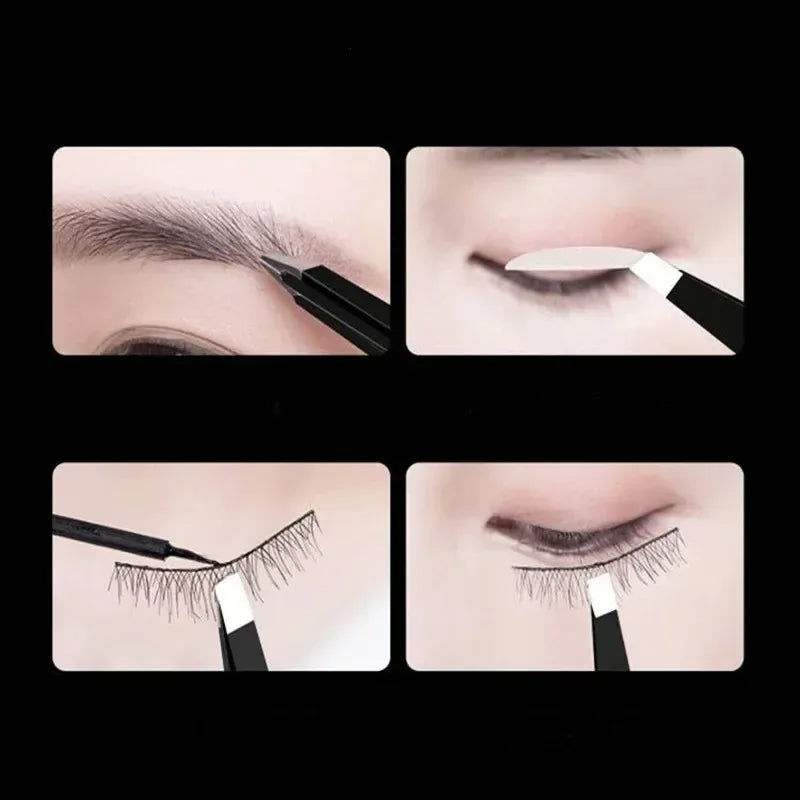 1pcs Eyebrow Tweezers Stainless Steel Face Hair Removal Eye Brow Trimmer Eyelash Clip Cosmetic Beauty Makeup Tools for Dropshipp