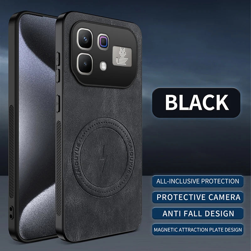 For Infinix Note 60 Pro 5G Case for Magsafe Luxury Sheep Skin Magnetic Matte Cover for Infinix Note60 Anti-drop Bumper Shell