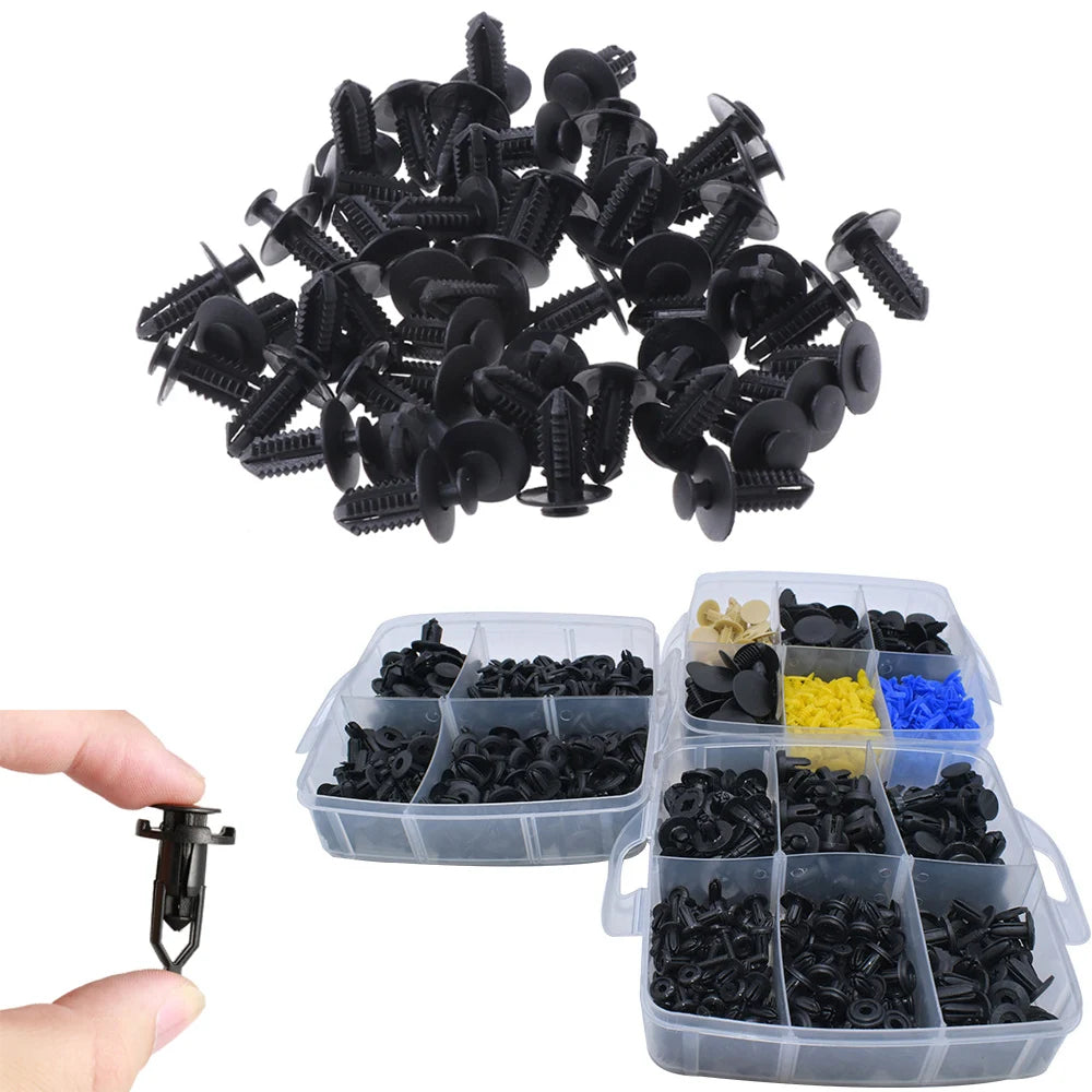 Auto Fastener Clip Kit Fender Rivet Clips Car Body Push Retainer Pin Rivet Bumper Door Trim Panel Retainer Mix Size Car Clip Set