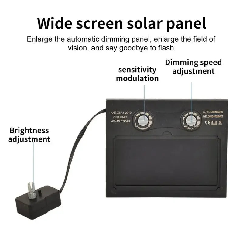Electric Welding Protective Lenses Solar Dimming Protection Splash Proof Auto Darkening Filter Welding Glasses Accessories