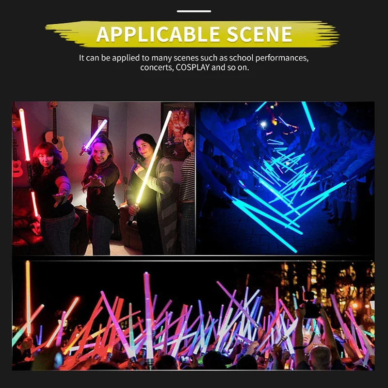 2PCS 2-in-1 Laser Sword Red and Blue Double Saber Transformation Children's Gift Cosplay Weapon Boy Toy