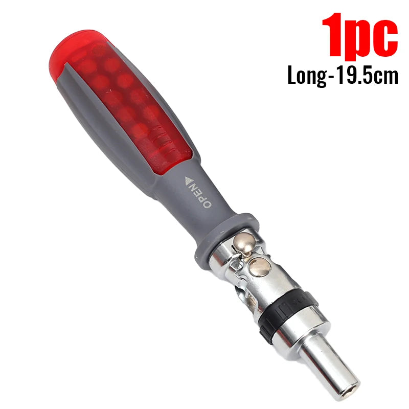 11 in 1 Ratchet Screwdriver Sets Magnetic Screw Driver Bits Two-way Telescopic  Adjustment Forward Reverse Repair Hand Tools