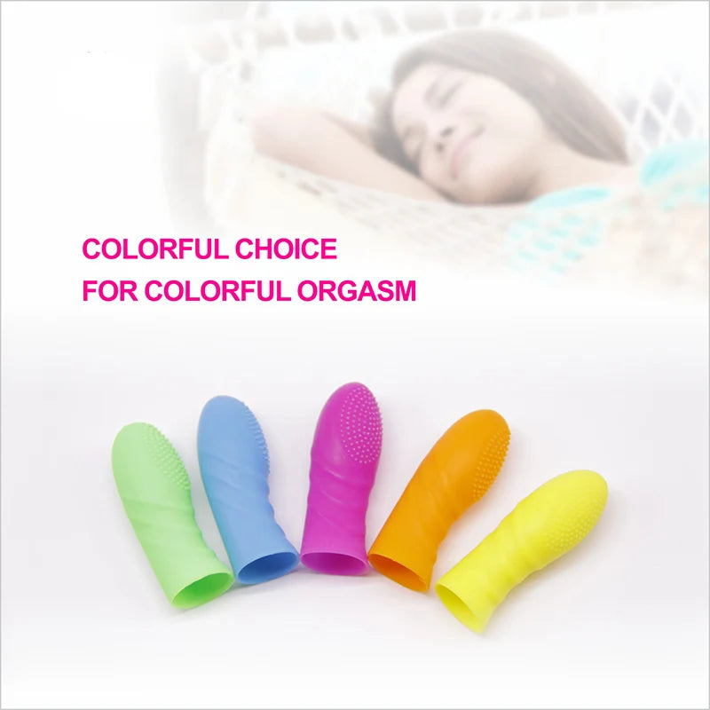 Clitoris G Spot Stimulator Finger Sleeves Vagina Sex Toys For Woman Masturbator Adults Products Finger Massage Vibrator Sex Shop