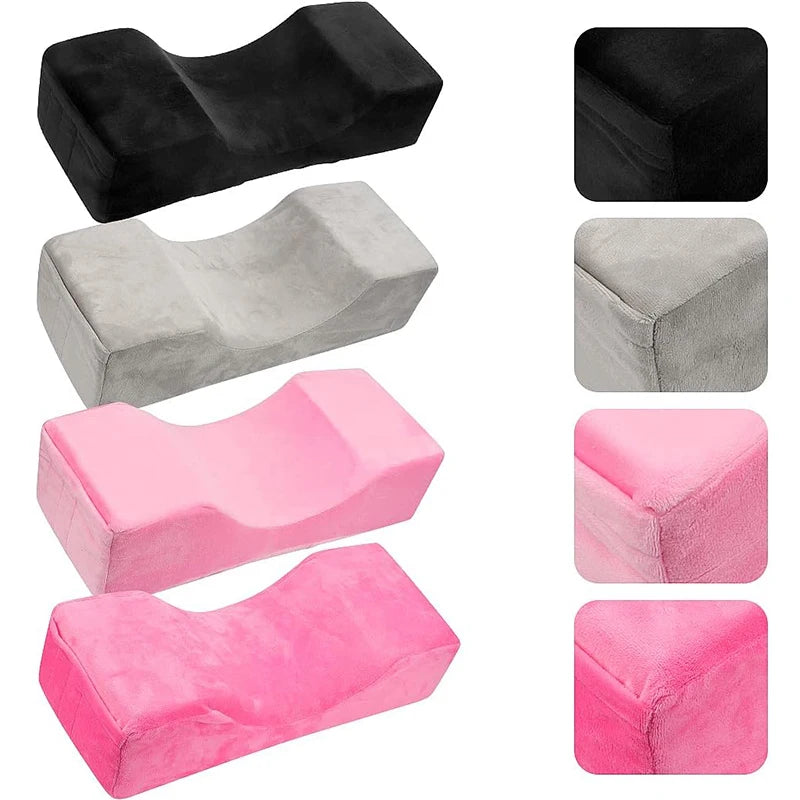 Lash Pillow Neck Support Eyelash Soft Pillow Grafting Eyelashes Memory Foam Eyelash Extension Pillow With Pocket
