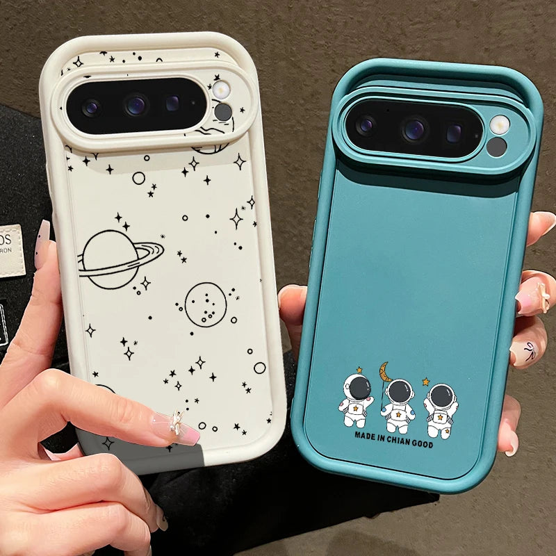 Cartoon Print Case For Google Pixel 10 8 Pro 9A 8A 10 9 Pro XL 7A Shockproof Soft Silicone Phone Protector Cover For Pixel 7 Pro